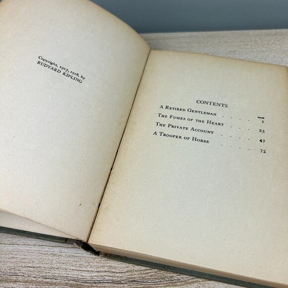 The Eyes of Asia by Rudyard Kipling 1918 Vintage Antique Hardcover WWI Book - Picture 13 of 14